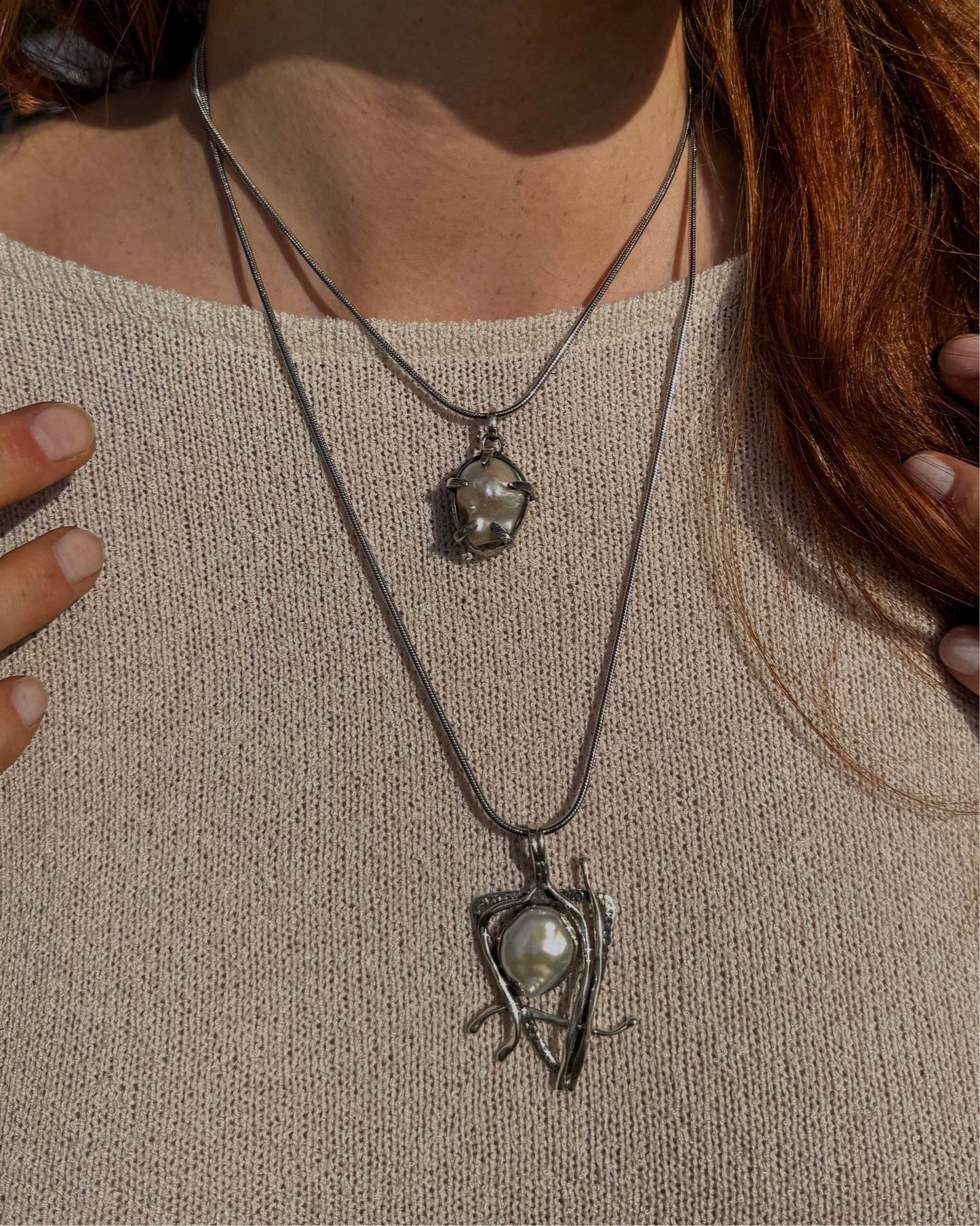 Atlan Baroque Pearl Necklace