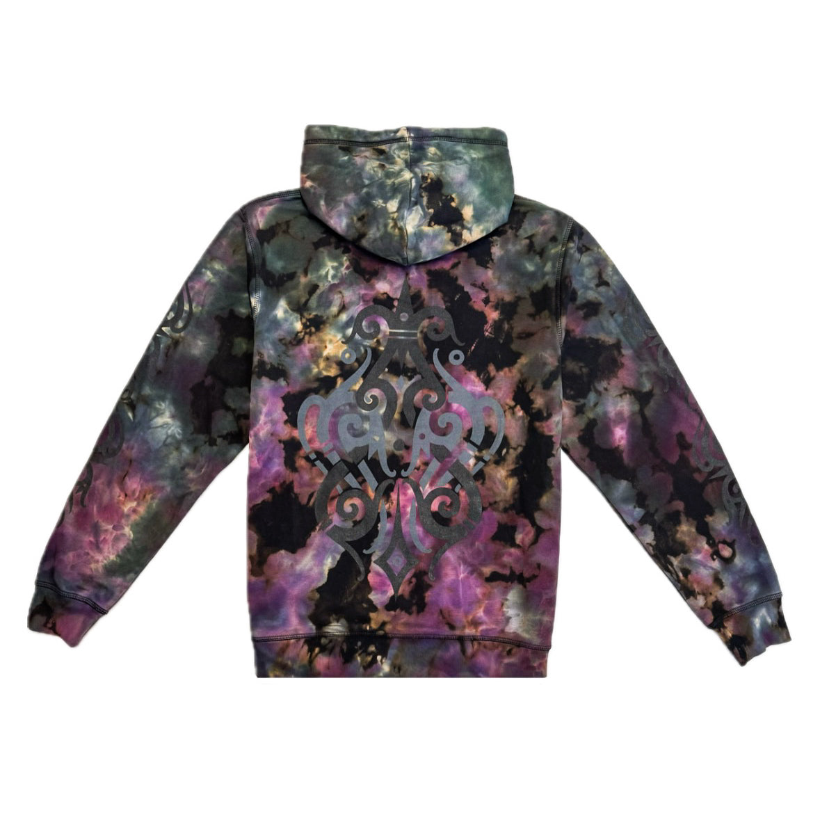 Unique Hand-Dyed Borneo-Inspired Hoodie