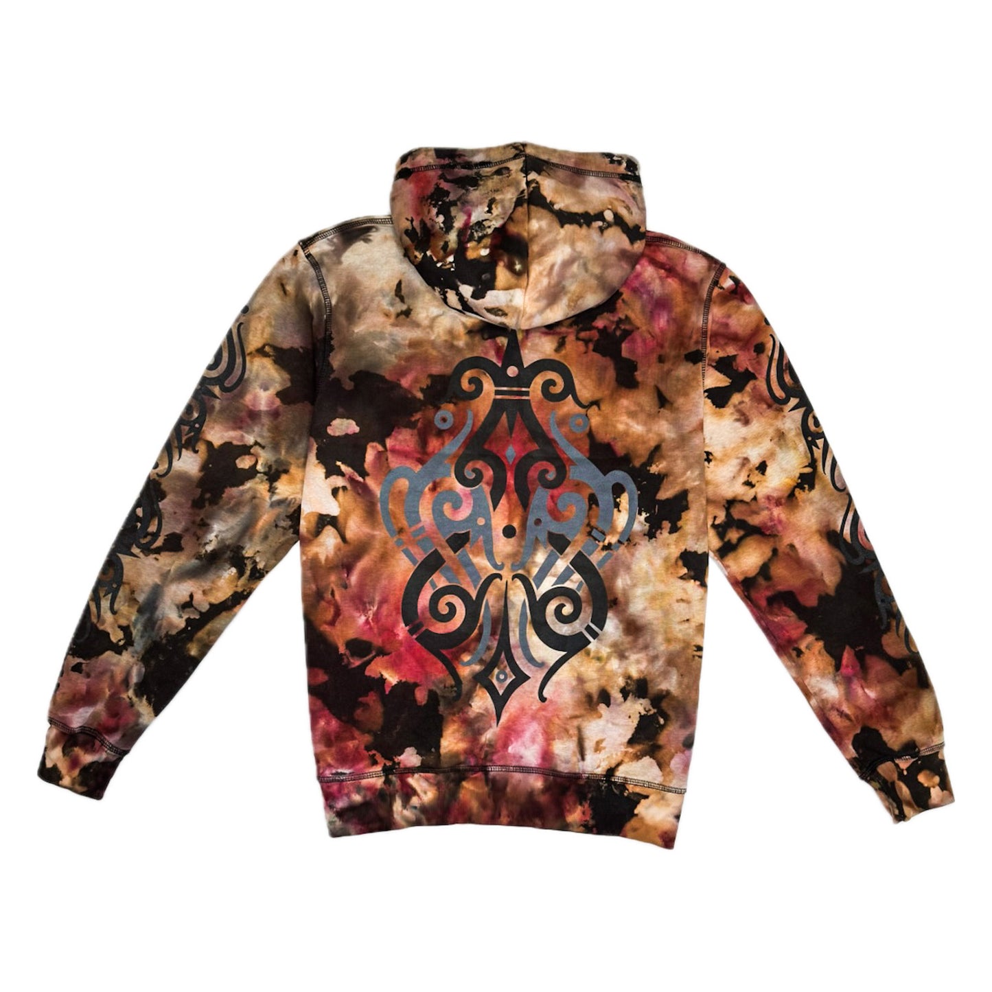 Unique Hand-Dyed Borneo-Inspired Hoodie