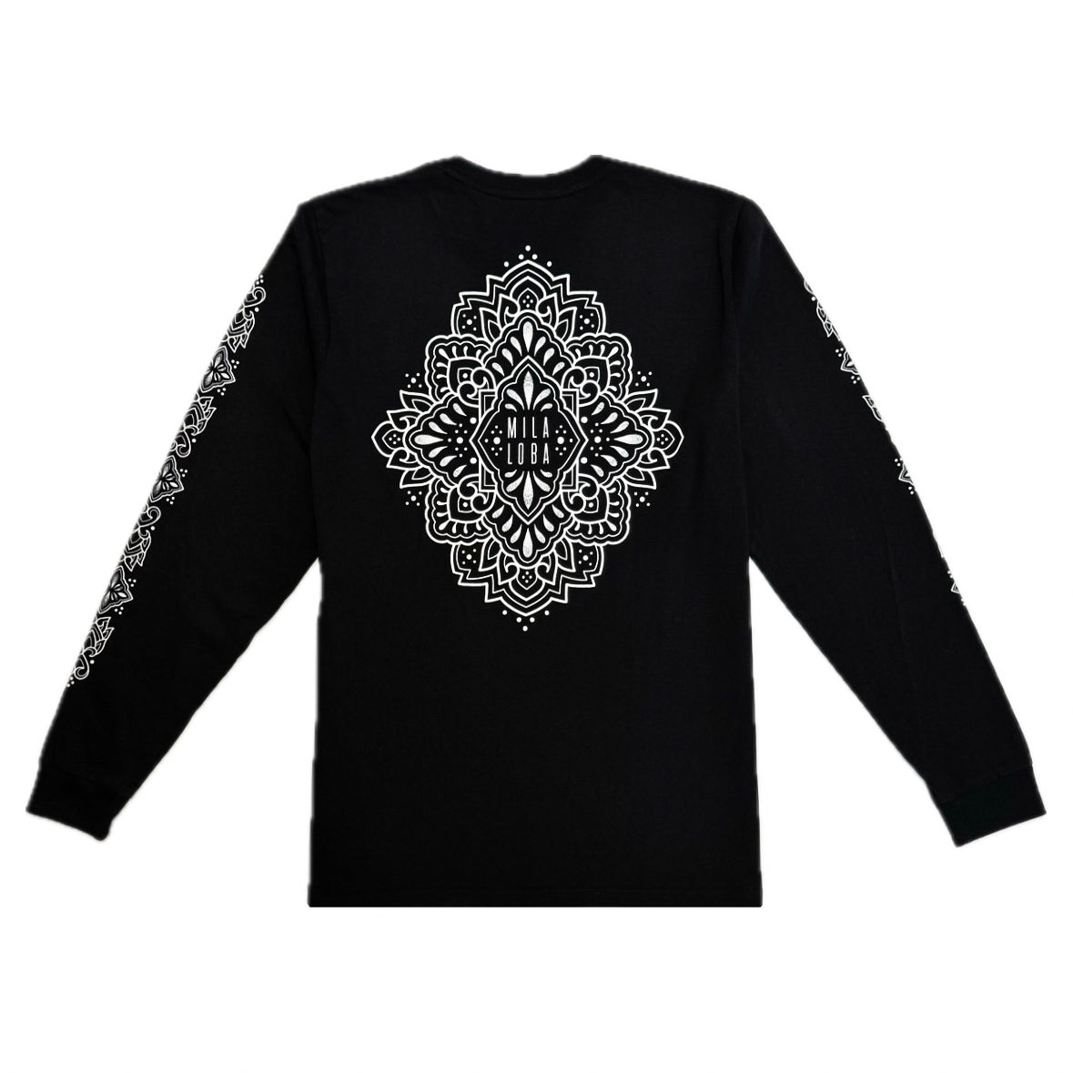 Black Ornamental Long Sleeve