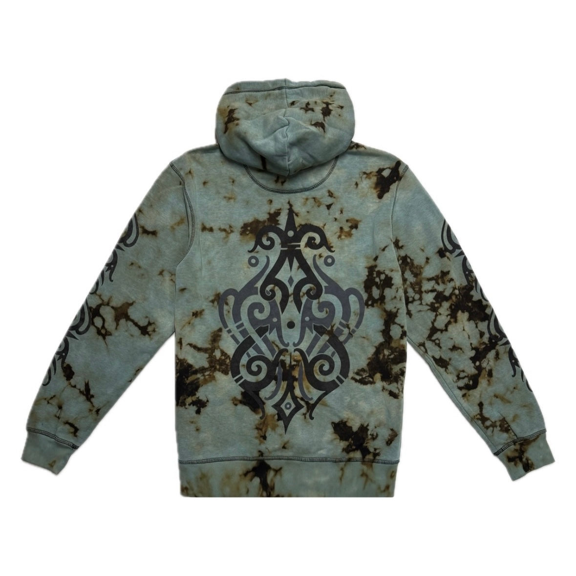 Unique Hand-Dyed Borneo-Inspired Hoodie