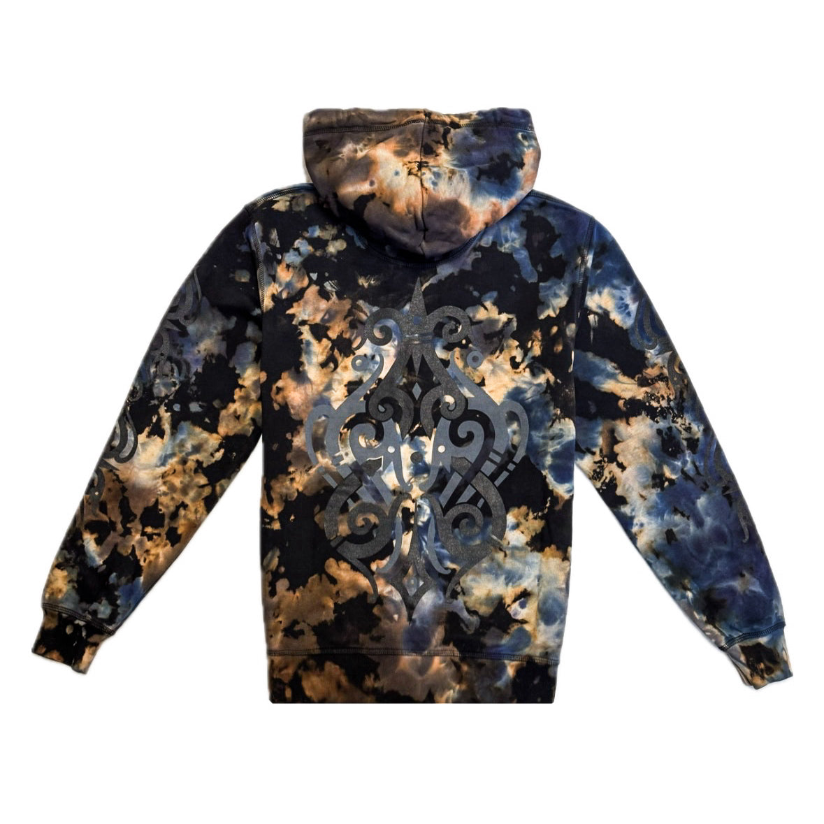 Unique Hand-Dyed Borneo-Inspired Hoodie