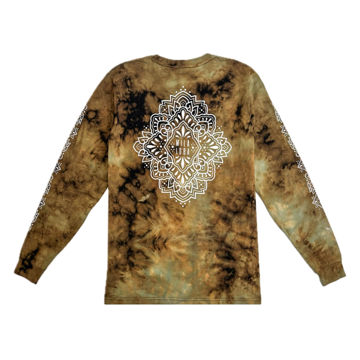 Unique Hand-Dyed Ornamental Long Sleeve T-Shirt