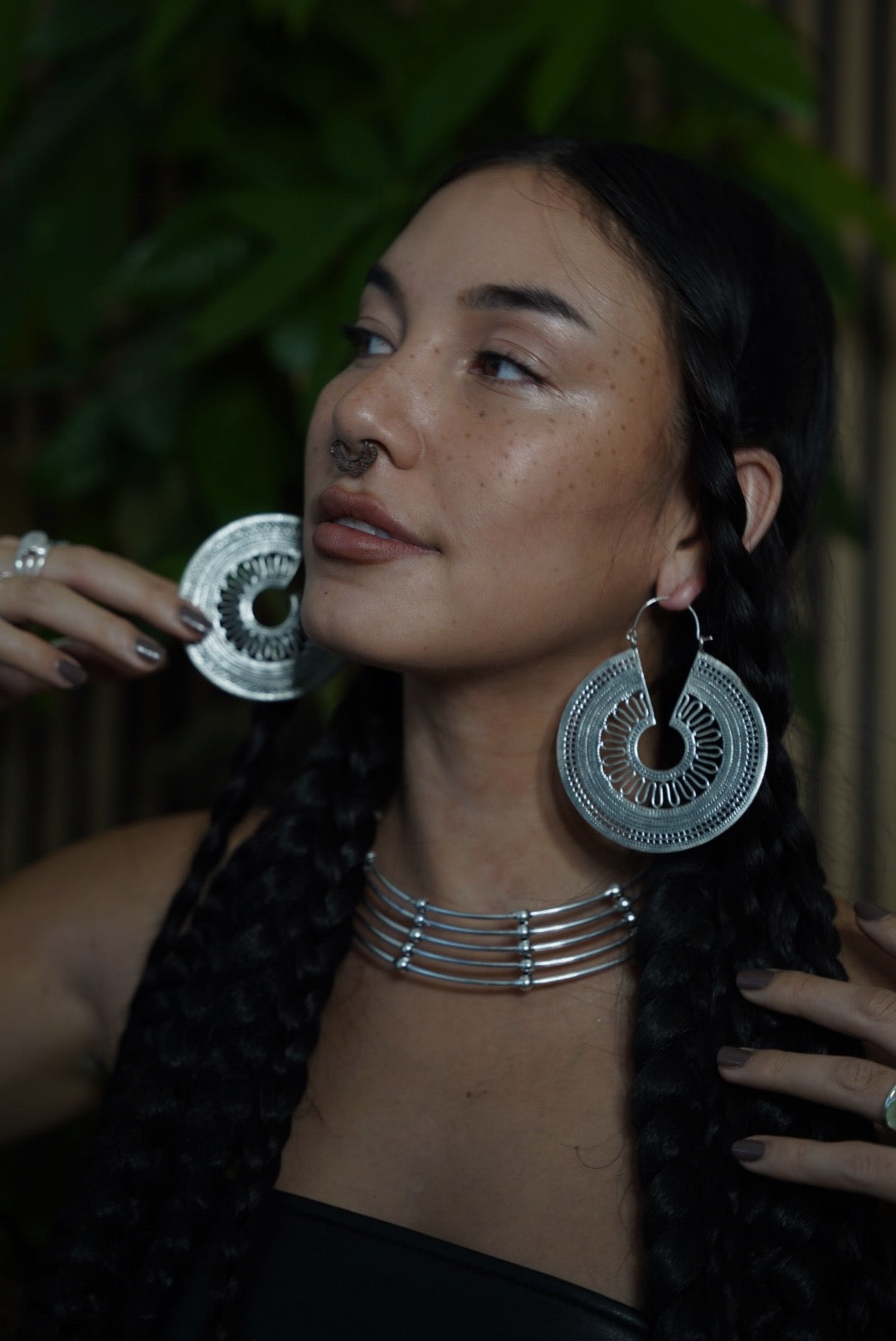 Mandala Hoop Earrings