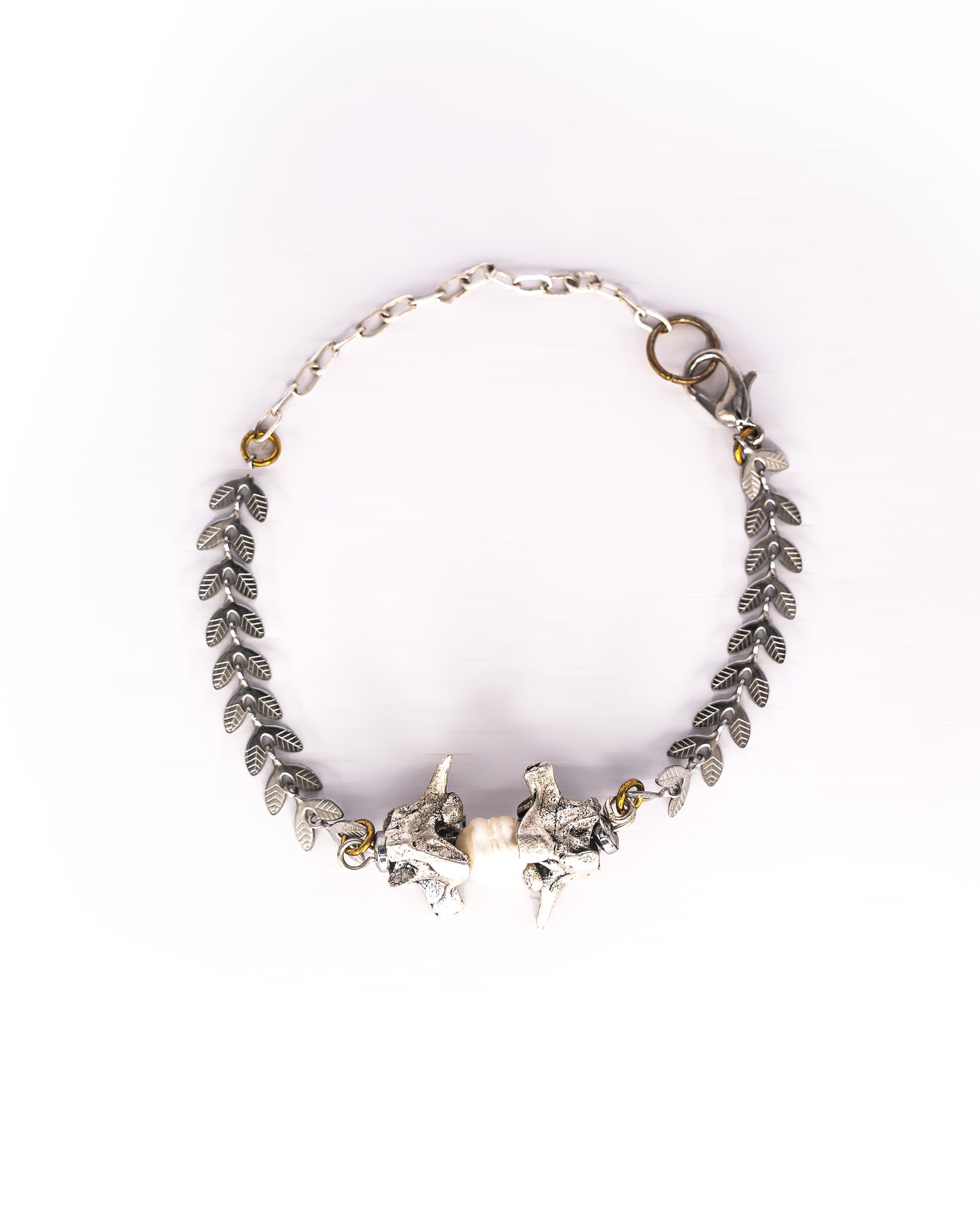Snake Vertebrae & Vine Bracelet