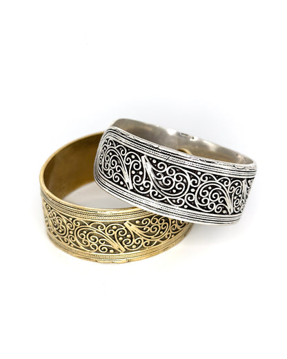 Ornamental Texture Bangle