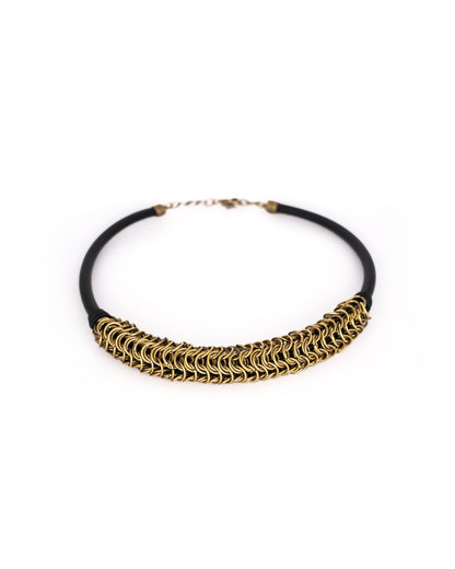 Brass Reptile Necklace