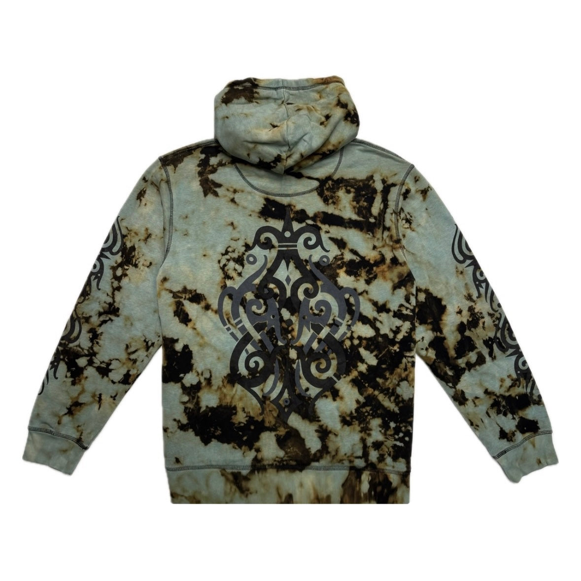 Unique Hand-Dyed Borneo-Inspired Hoodie