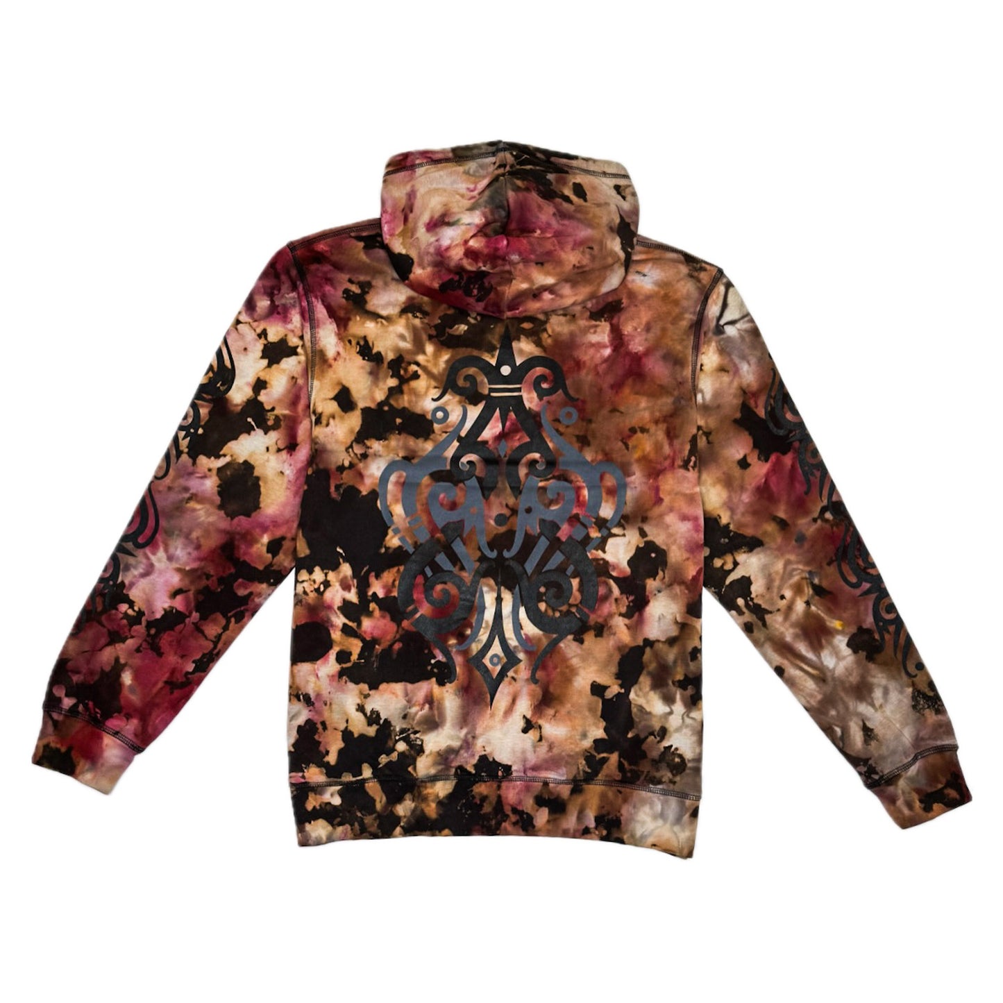 Unique Hand-Dyed Borneo-Inspired Hoodie