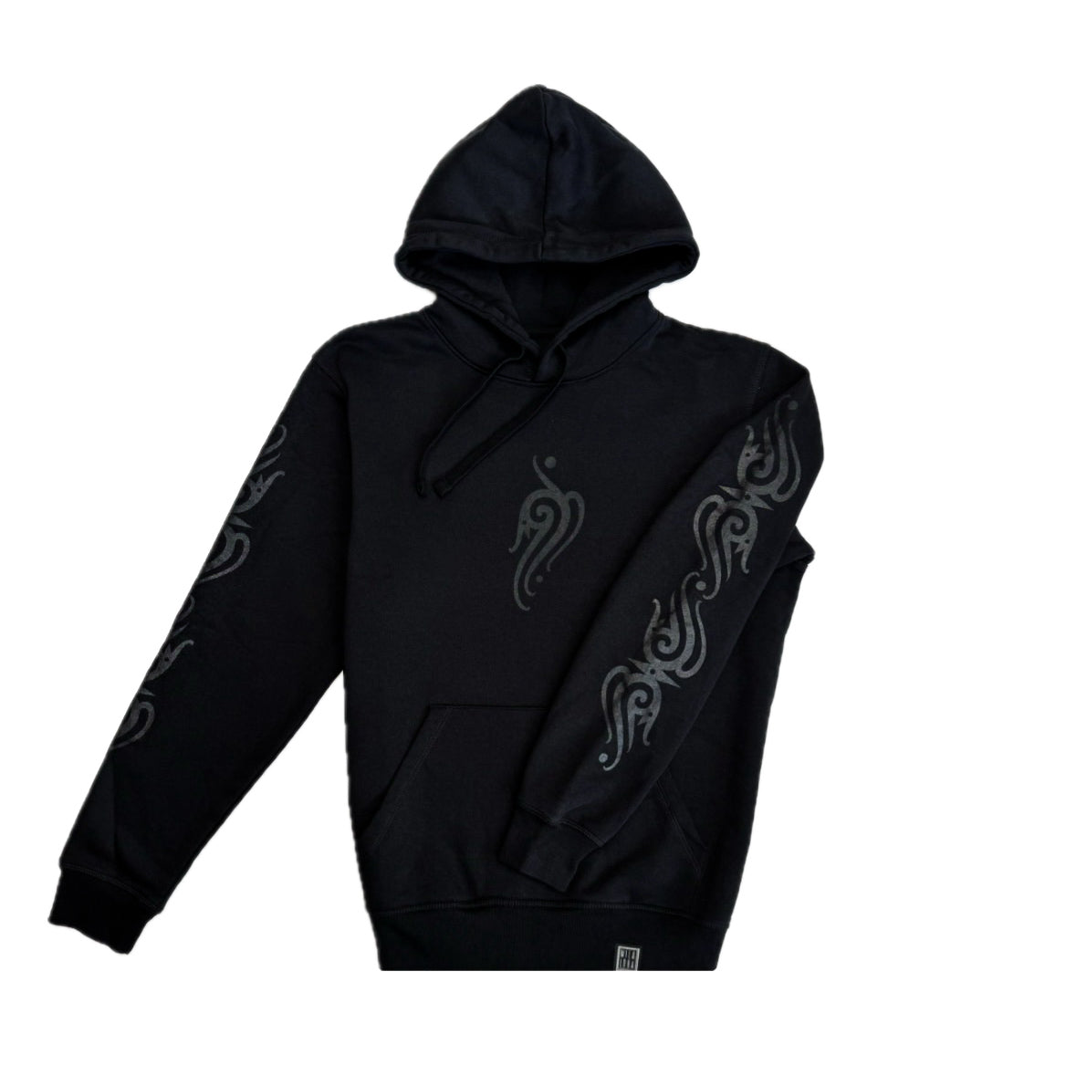 Black Borneo-Inspired Hoodie