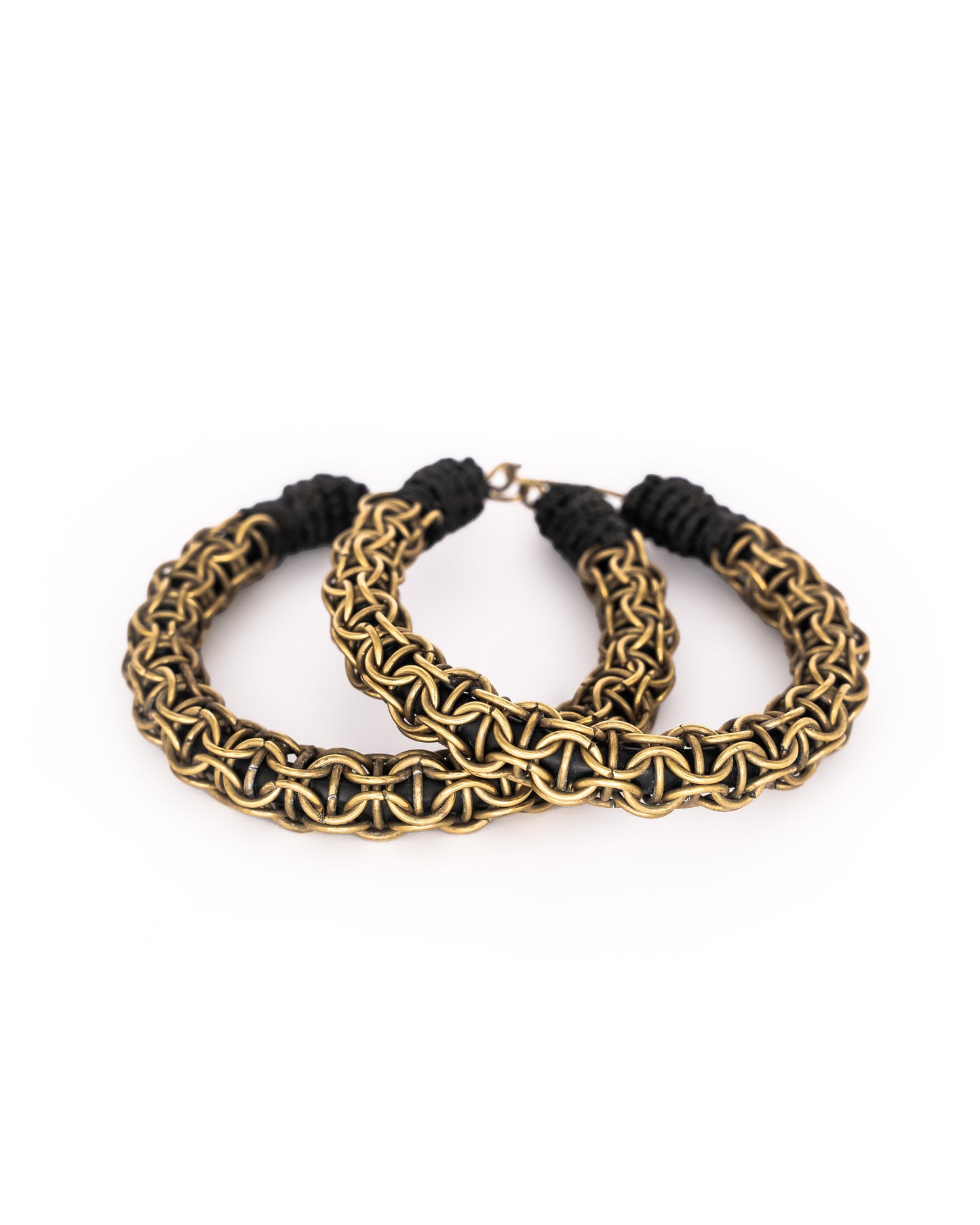 Brass Reptile Earrings