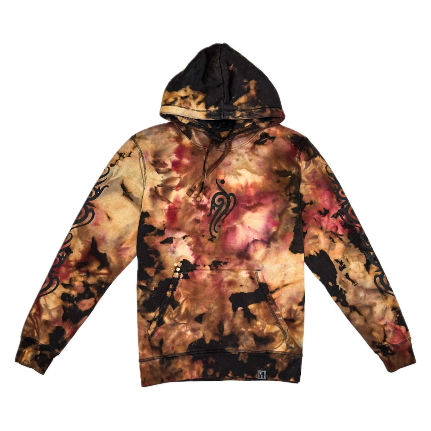 Unique Hand-Dyed Borneo-Inspired Hoodie