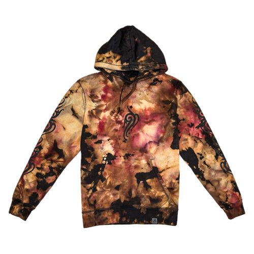 Unique Hand-Dyed Borneo-Inspired Hoodie