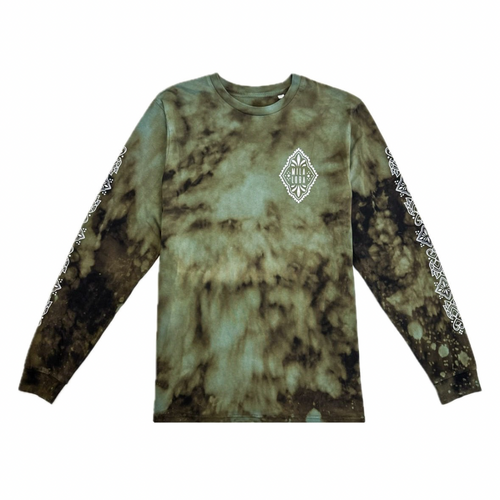 Unique Hand-Dyed Ornamental Long Sleeve T-Shirt