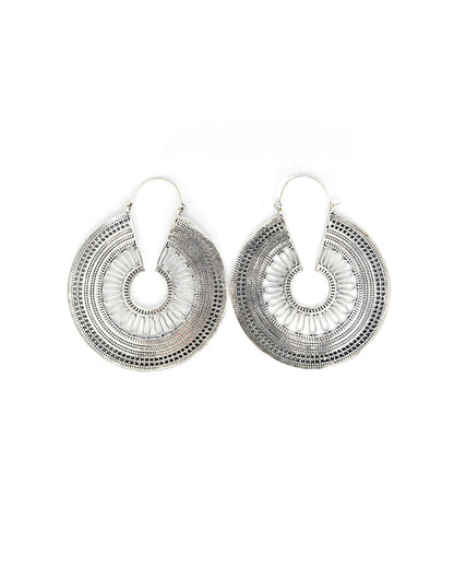 Mandala Hoop Earrings