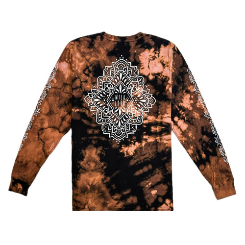 Unique Hand-Dyed Ornamental Long Sleeve T-Shirt