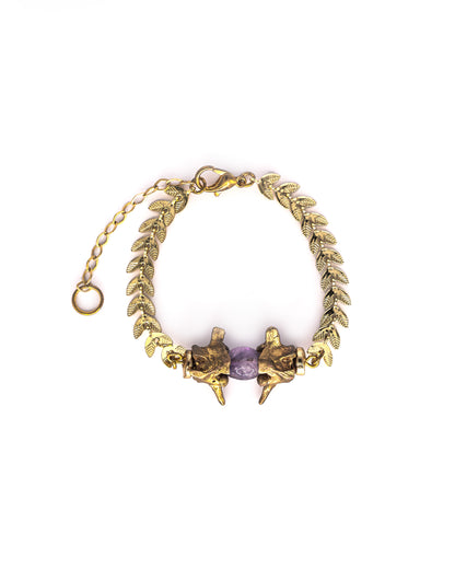 Snake Vertebrae & Vine Bracelet