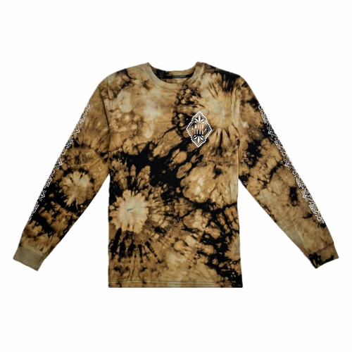Unique Hand-Dyed Ornamental Long Sleeve T-Shirt