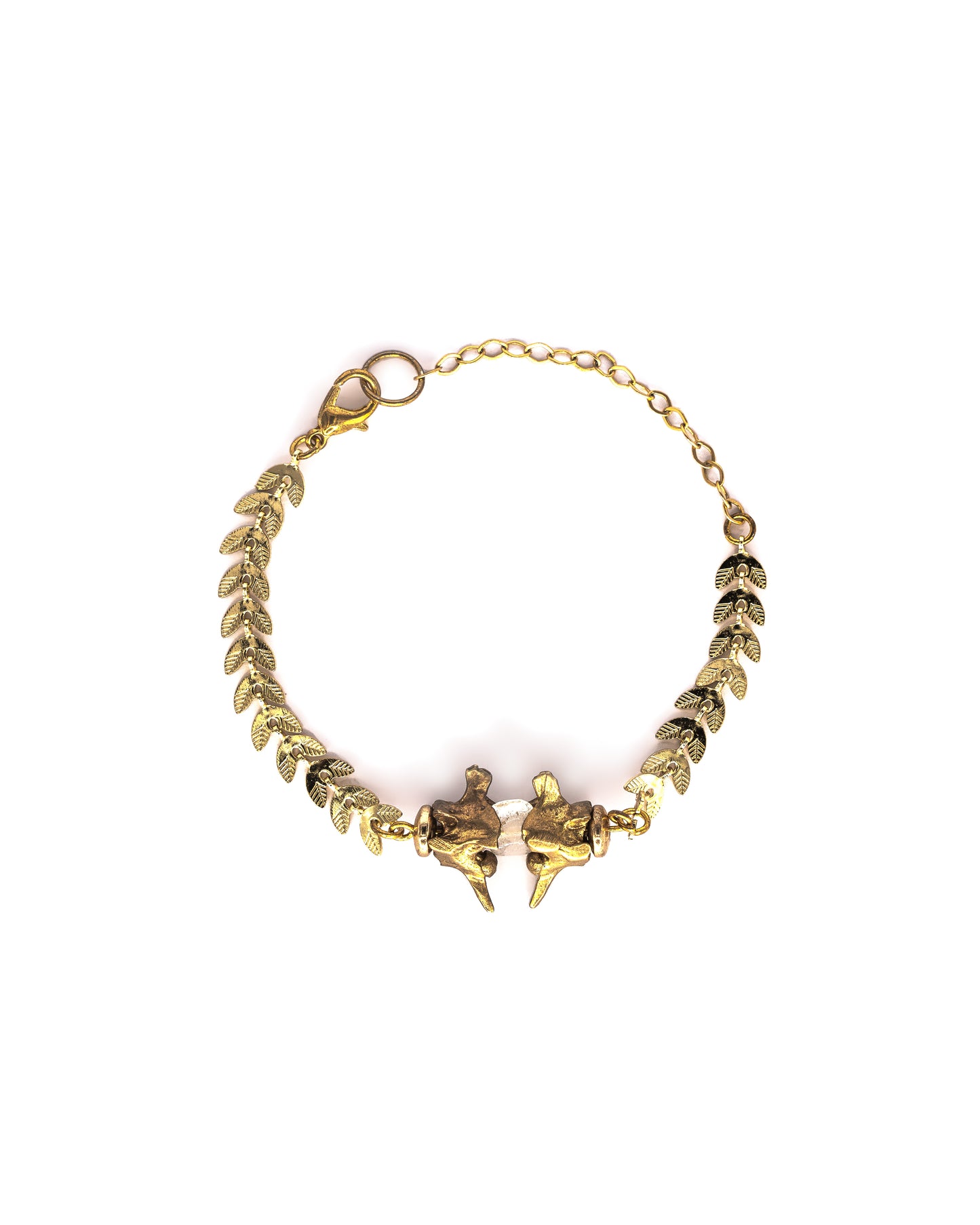 Snake Vertebrae & Vine Bracelet