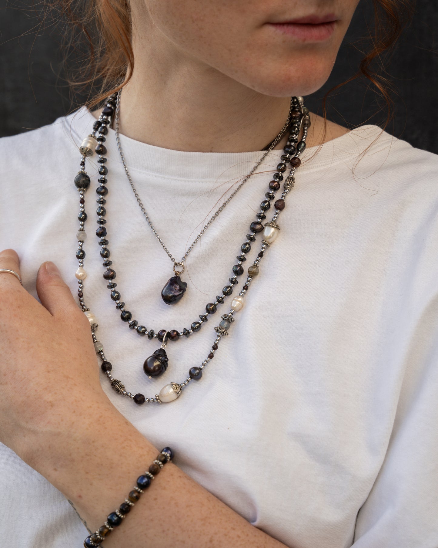 Black Pearl Necklace