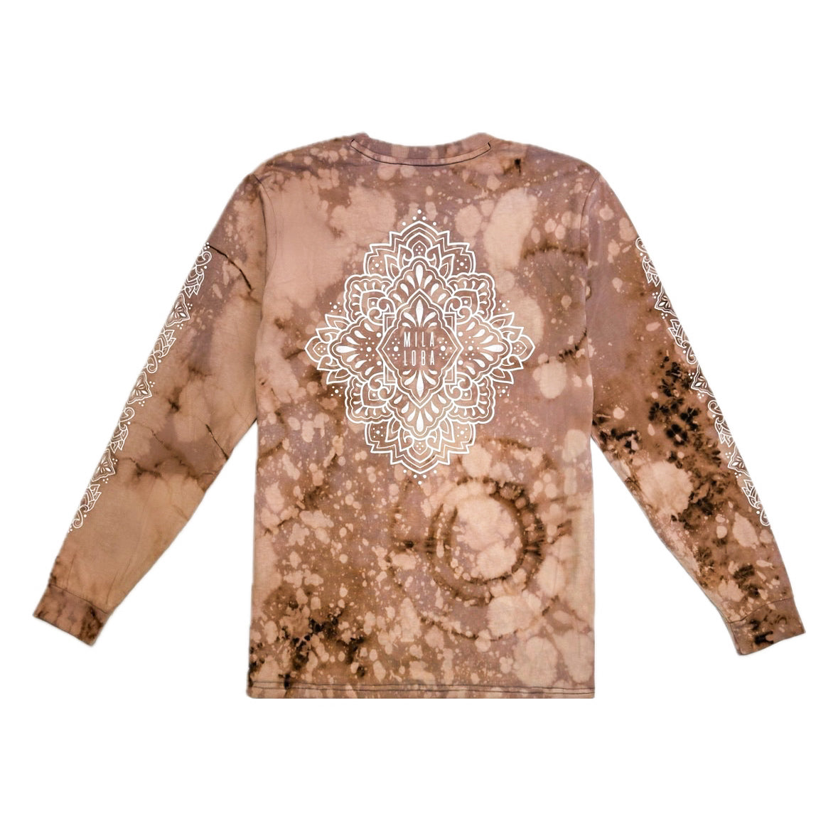 Unique Hand-Dyed Ornamental Long Sleeve T-Shirt