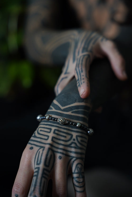 Hematite & Pearl Bracelet