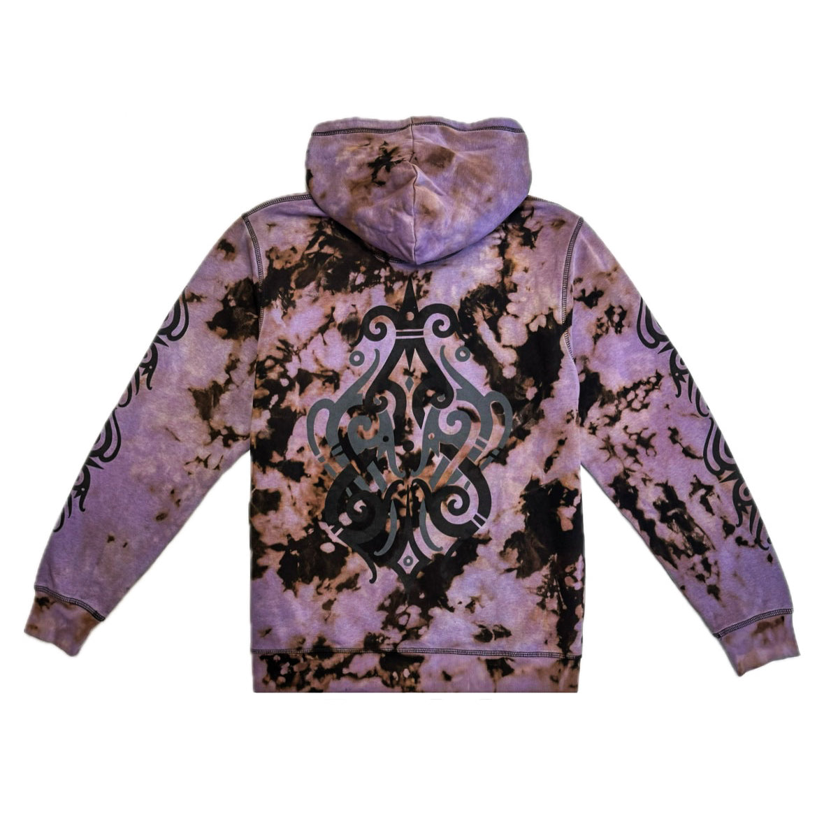 Unique Hand-Dyed Borneo-Inspired Hoodie