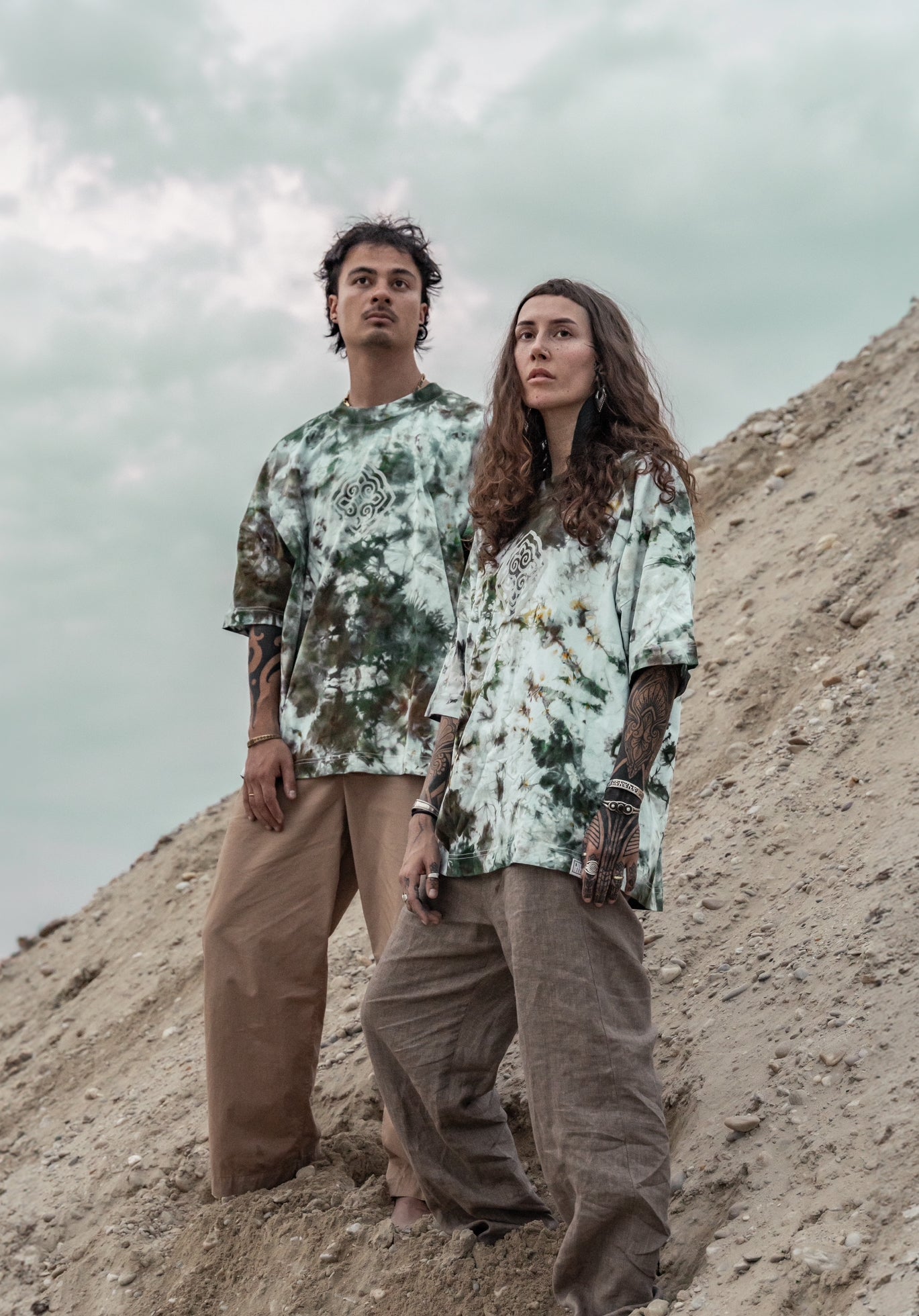 Unique Hand-Dyed Ornamental Shirt