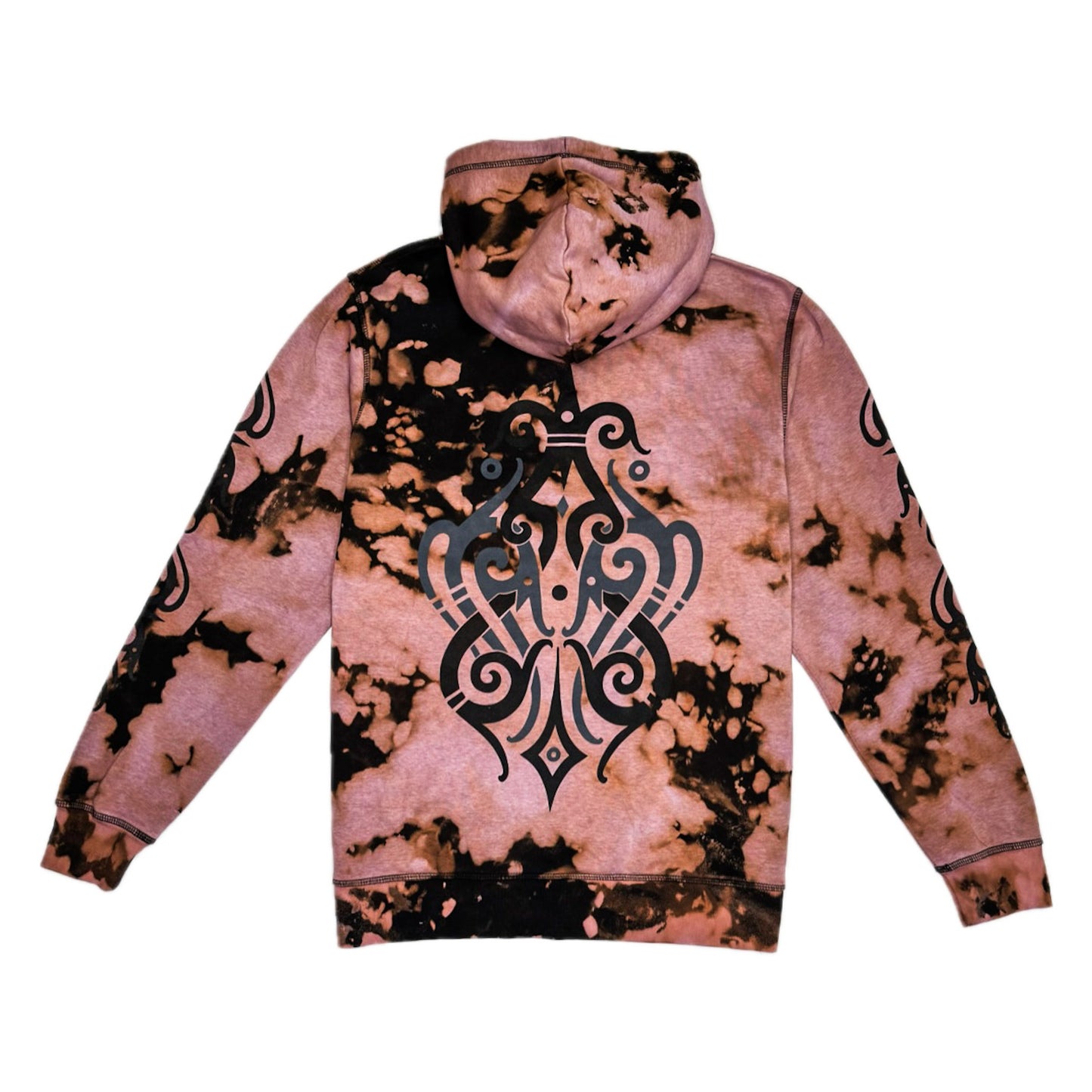 Unique Hand-Dyed Borneo-Inspired Hoodie