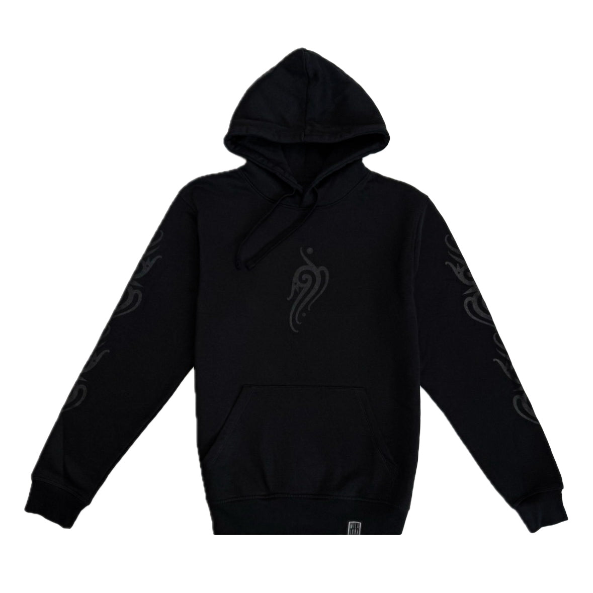 Black Borneo-Inspired Hoodie