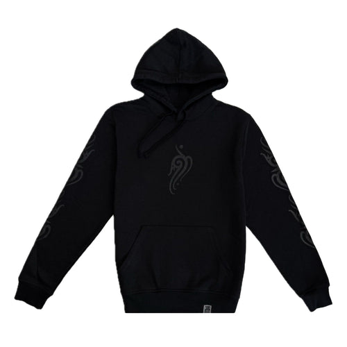 Black Borneo-Inspired Hoodie