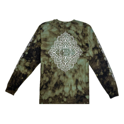 Unique Hand-Dyed Ornamental Long Sleeve T-Shirt
