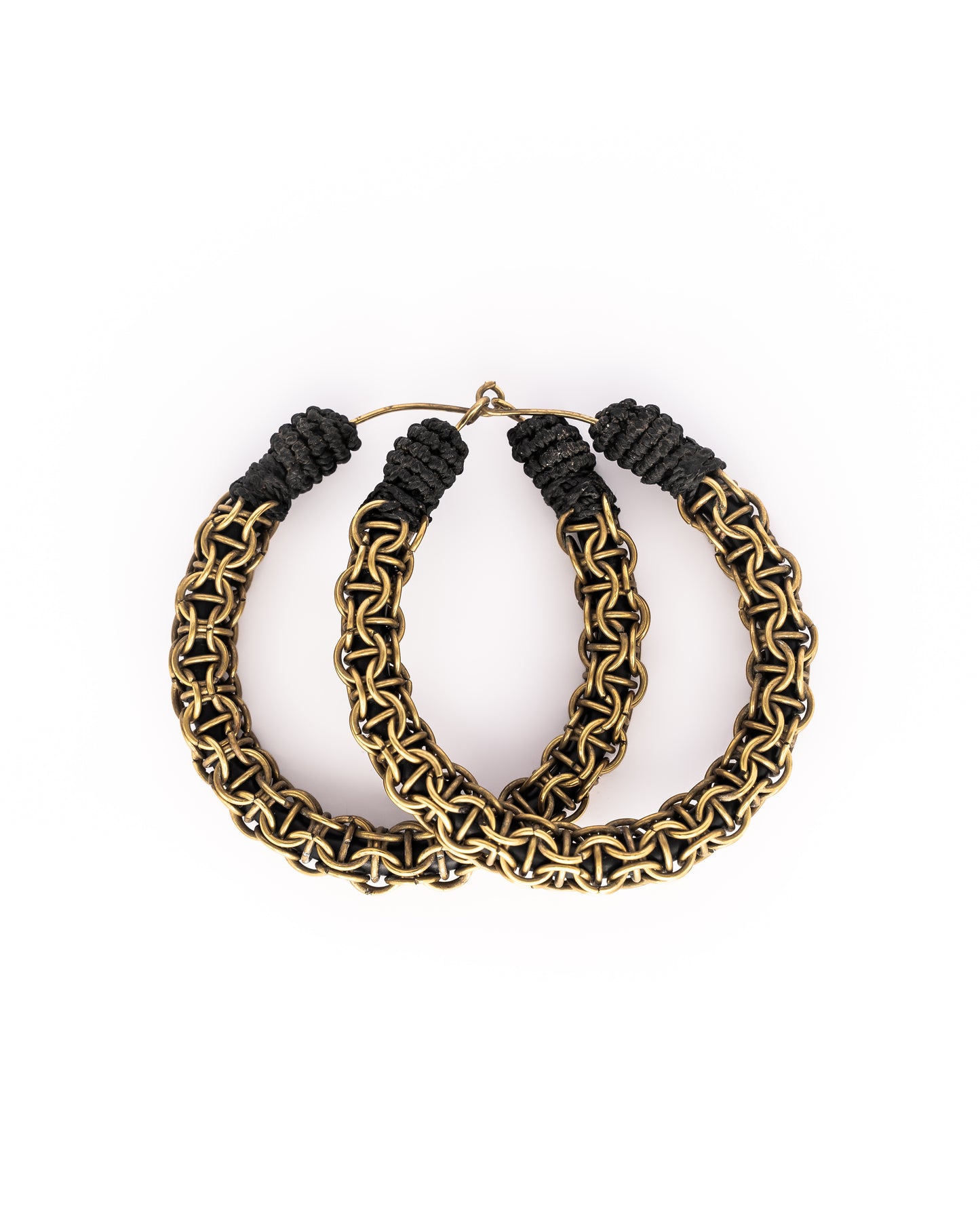 Brass Reptile Earrings