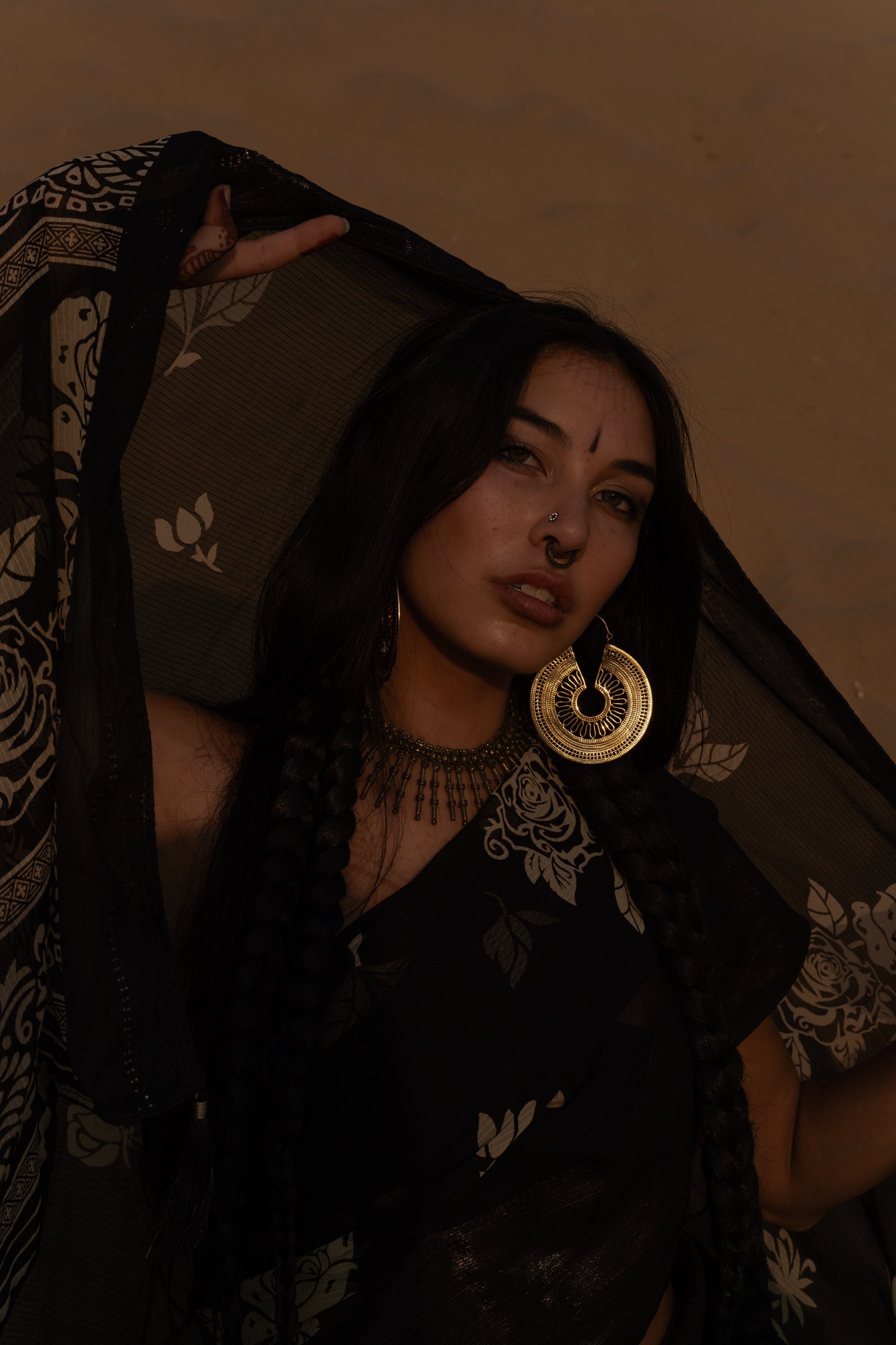 Mandala Hoop Earrings