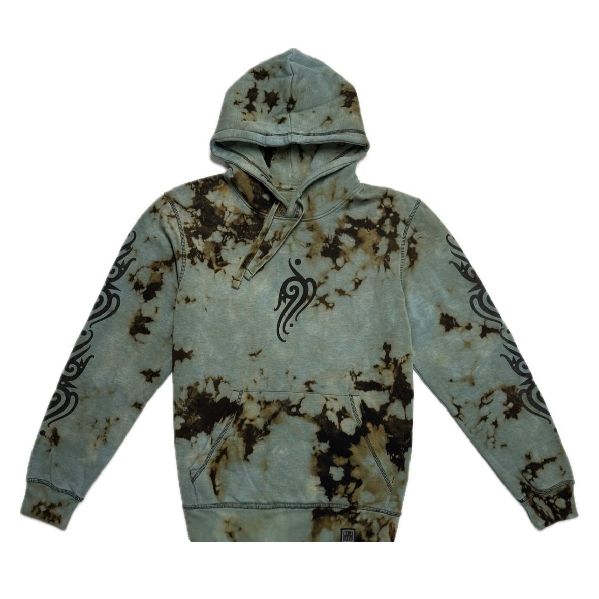 Unique Hand-Dyed Borneo-Inspired Hoodie