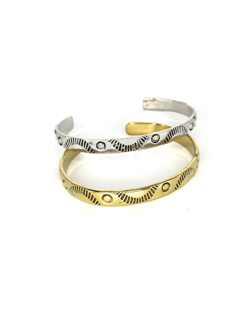Ornate Brass Bangle
