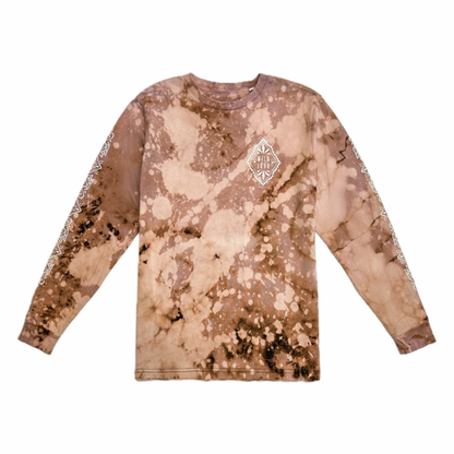 Unique Hand-Dyed Ornamental Long Sleeve T-Shirt