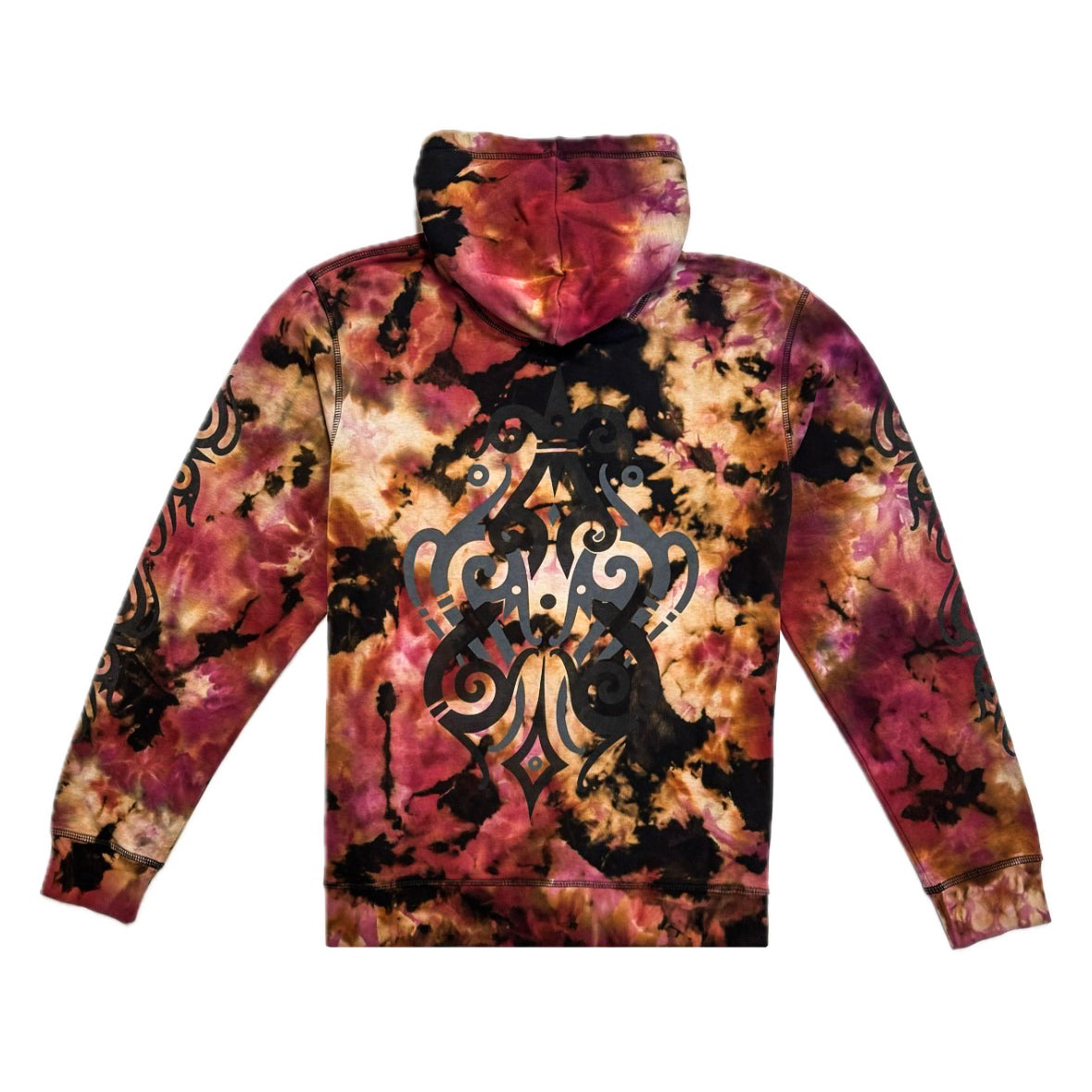 Unique Hand-Dyed Borneo-Inspired Hoodie