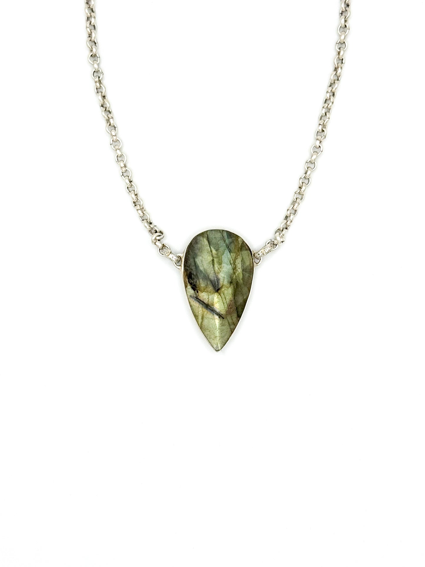 Labradorite Drop Necklace