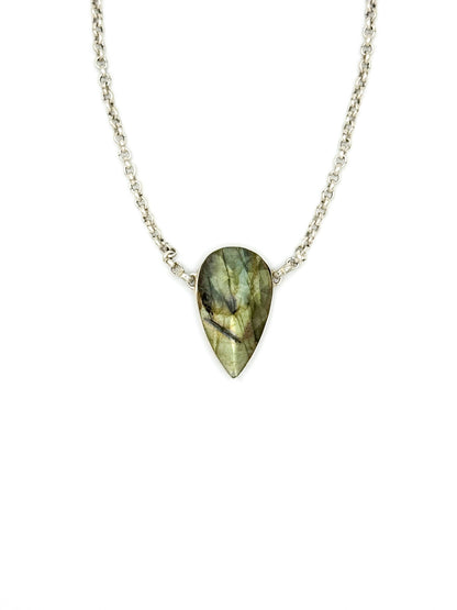 Labradorite Drop Necklace