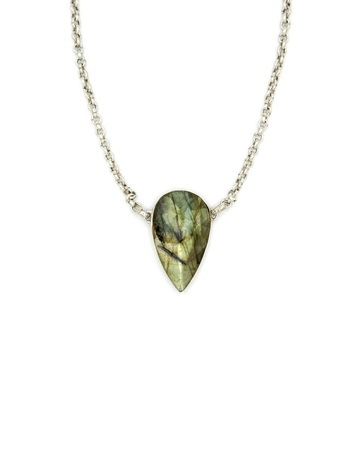 Labradorite Drop Necklace