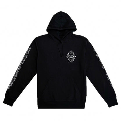 Black Ornamental Hoodie