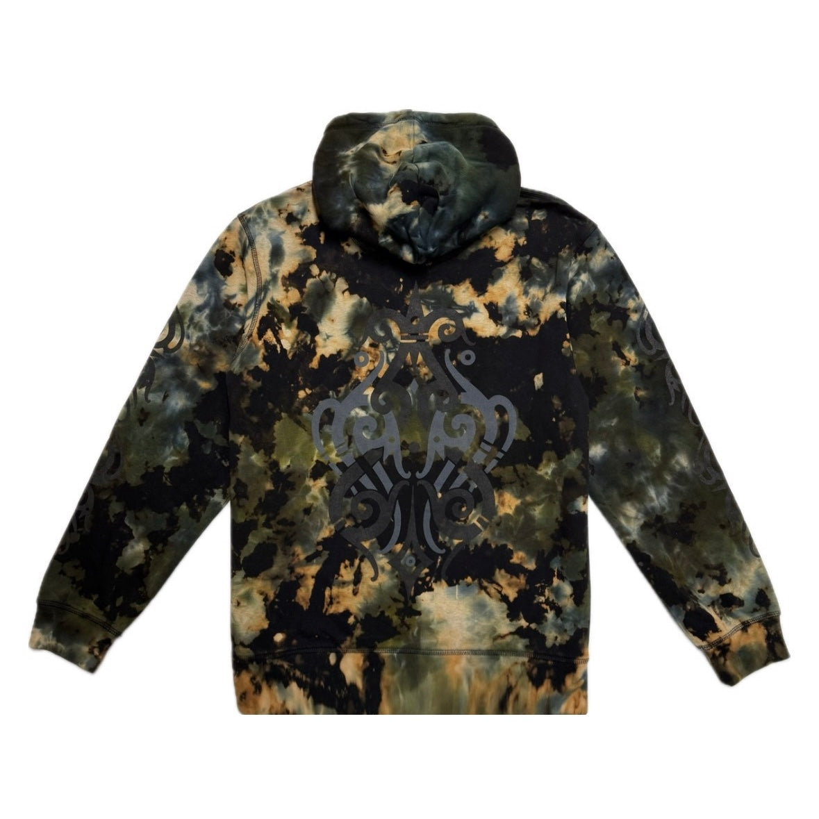 Unique Hand-Dyed Borneo-Inspired Hoodie
