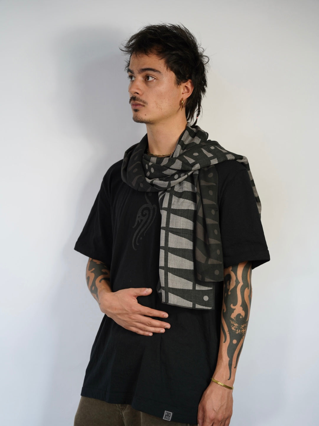 Borneo-Inspired Tribal Scarf