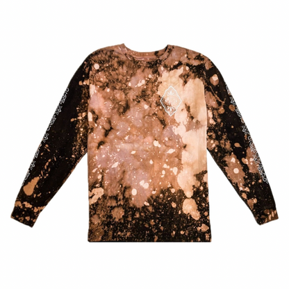 Unique Hand-Dyed Ornamental Long Sleeve T-Shirt