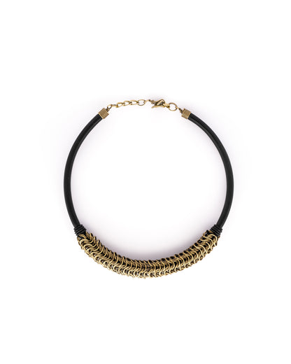 Brass Reptile Necklace