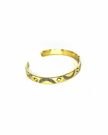 Ornate Brass Bangle