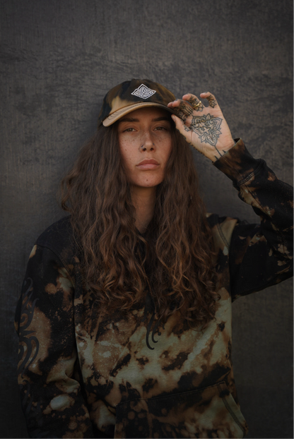 Unique Hand-Dyed Borneo-Inspired Hoodie