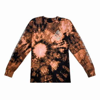 Unique Hand-Dyed Ornamental Long Sleeve T-Shirt