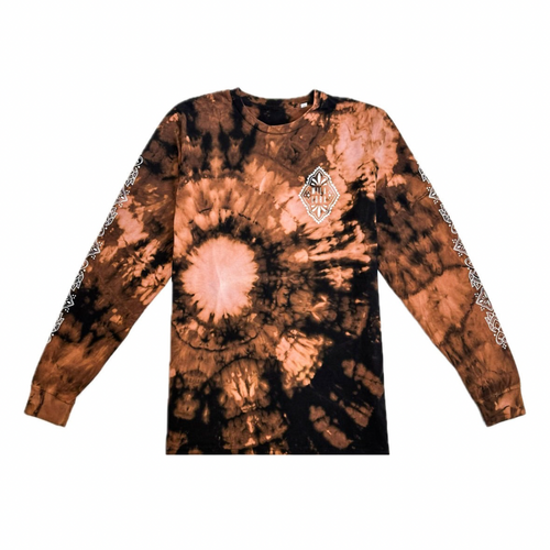 Unique Hand-Dyed Ornamental Long Sleeve T-Shirt